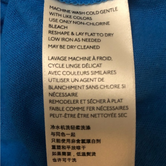 We The Free Free People Sleeveless Crew Neck Tank Top Size XSmall Lapis New - Picture 8 of 8